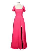 Flutter Sleeves Bridesmaid Dress 