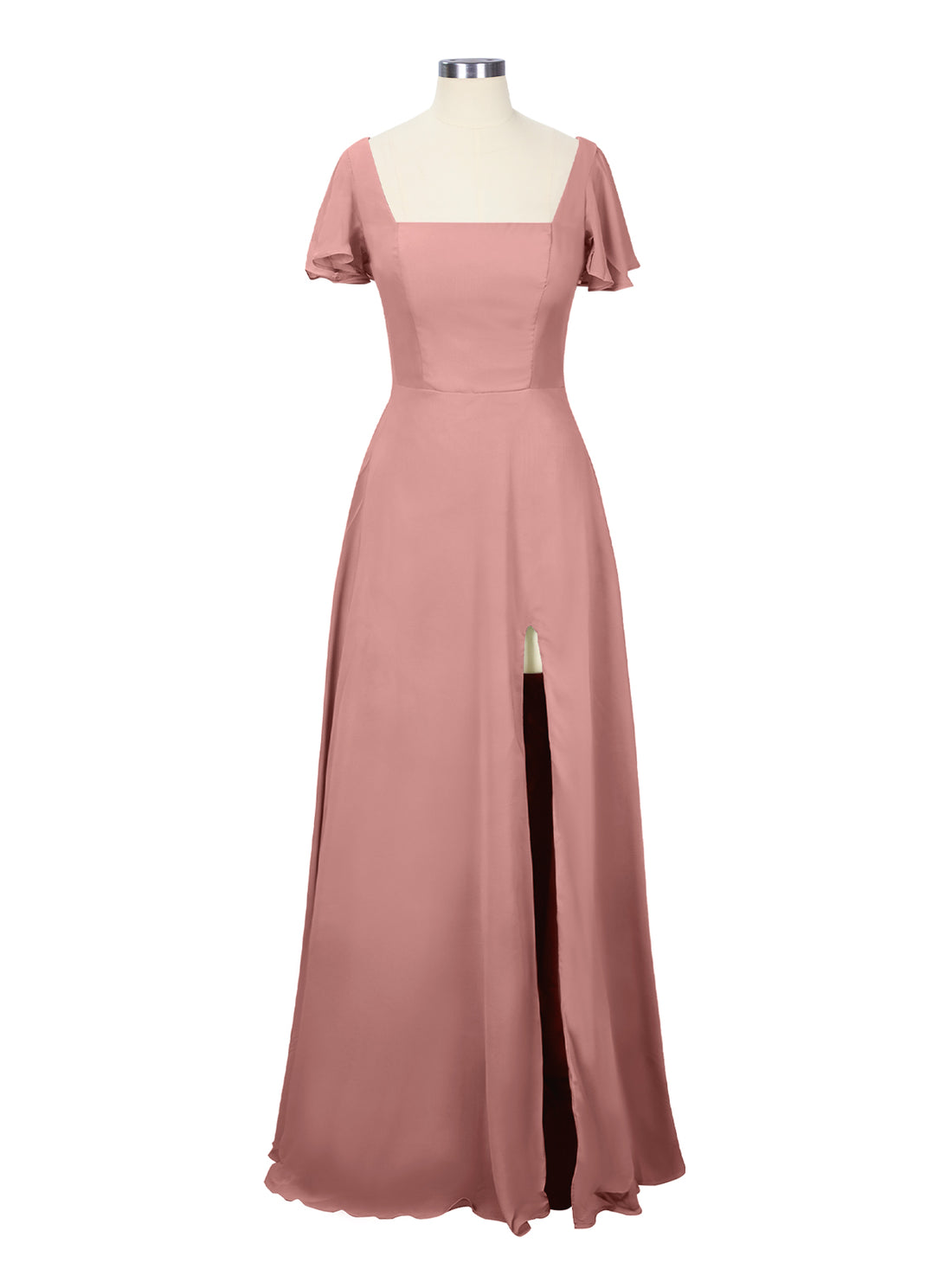 Flutter Sleeves Bridesmaid Dress 