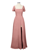 Flutter Sleeves Bridesmaid Dress 