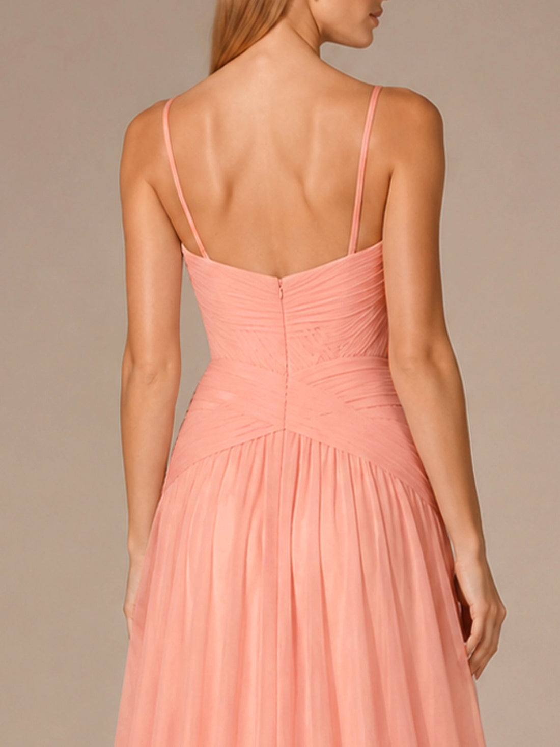 Chiffon Bridesmaid Dress with Ruched Design