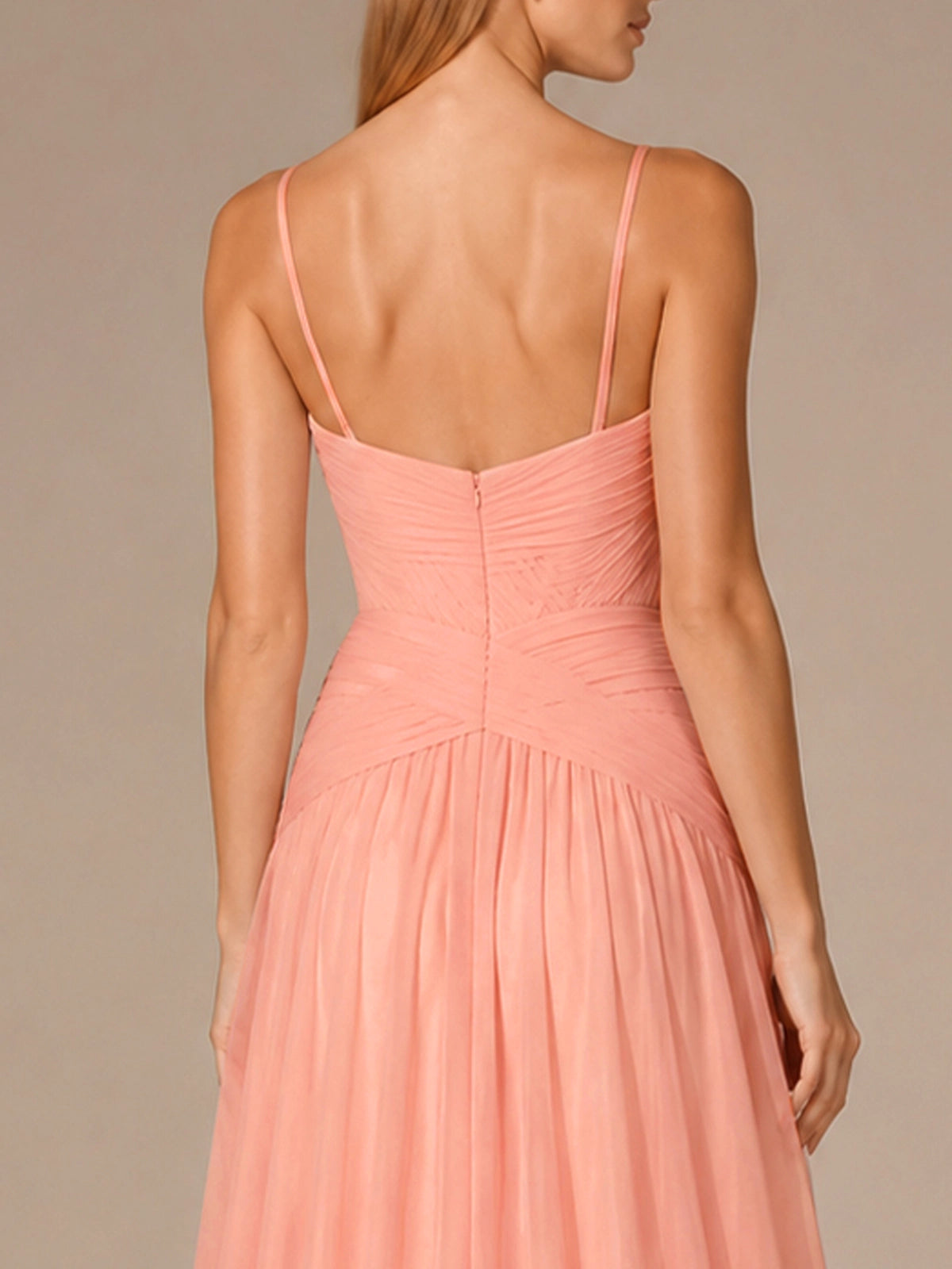 Chiffon Bridesmaid Dress with Ruched Design