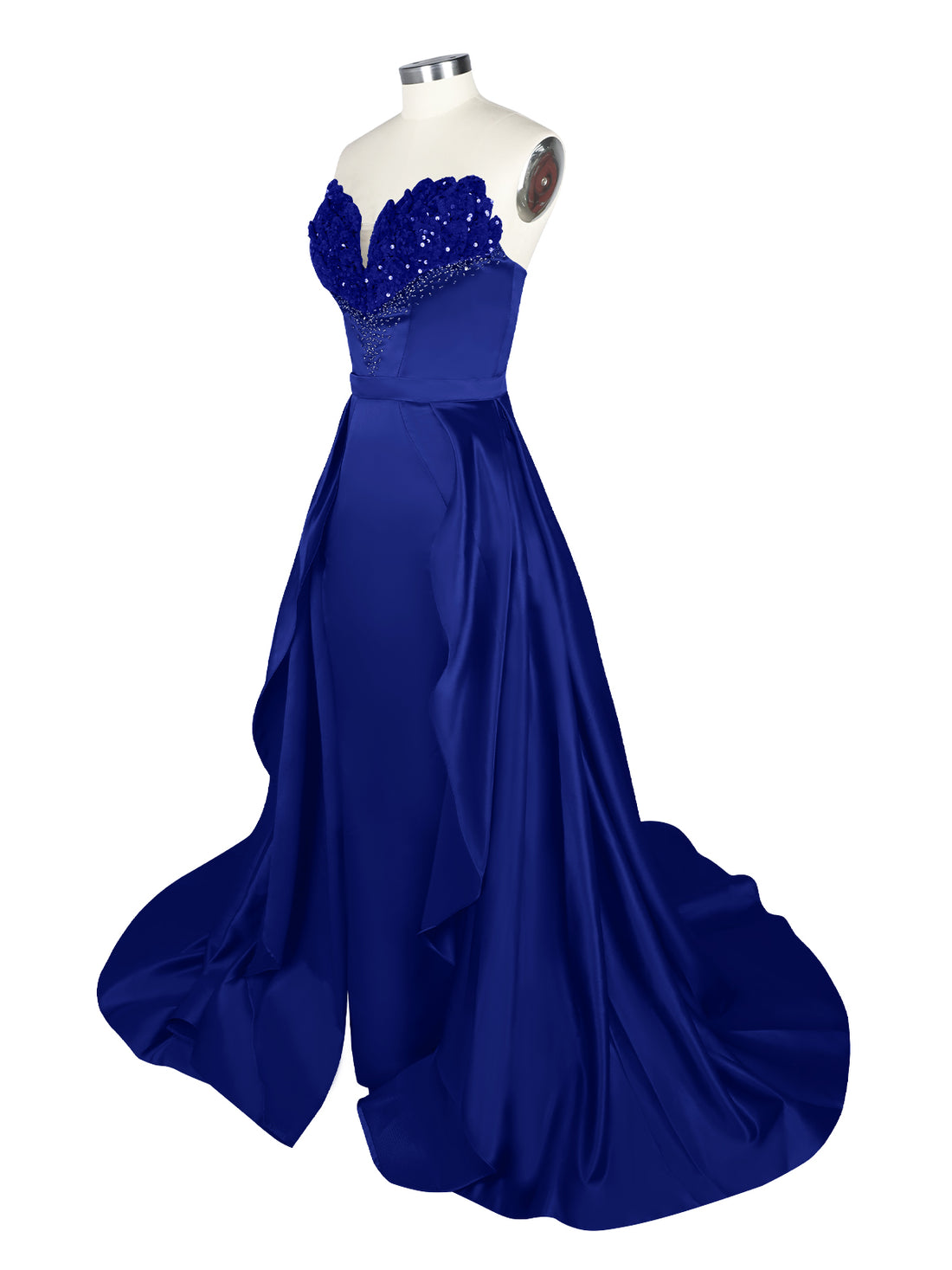 Strapless Sequin Prom Dress 