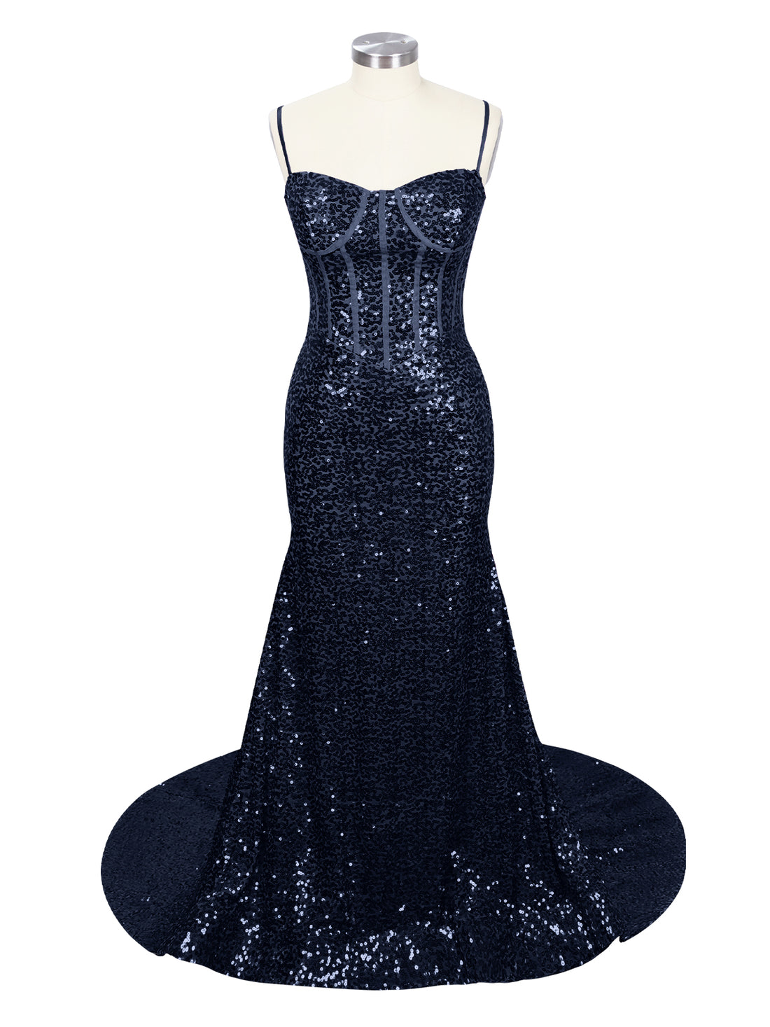 Spaghetti Sheath Prom Dress 