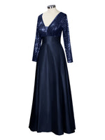 Long Sleeveless Sequin Prom Dress 