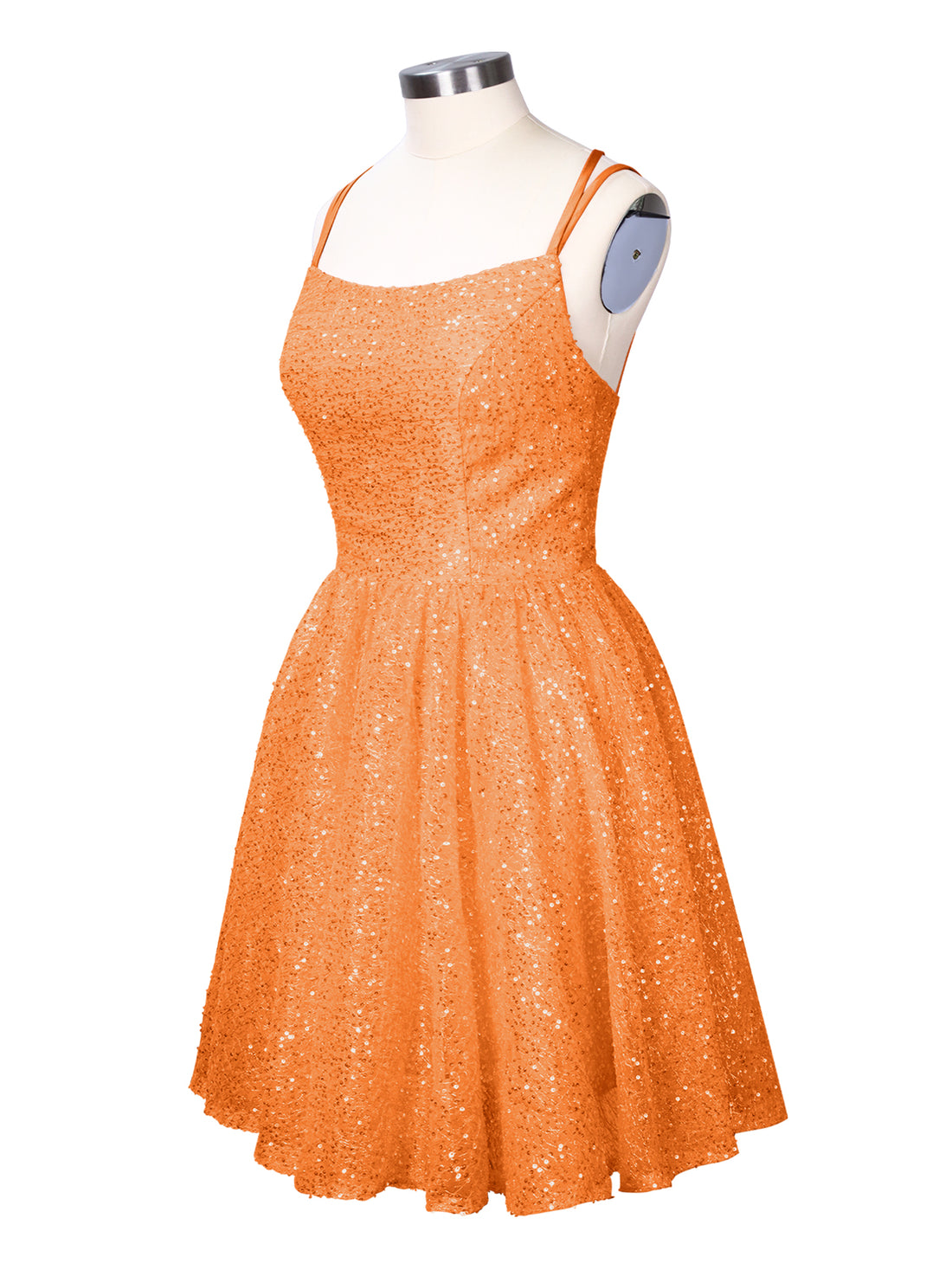 Sparkly Sequined A-line Mini Dress 