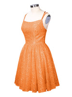Sparkly Sequined A-line Mini Dress 