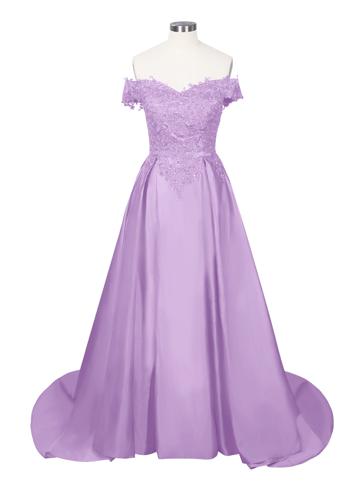 Applique Bodice Prom Dress 