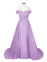 Applique Bodice Prom Dress 