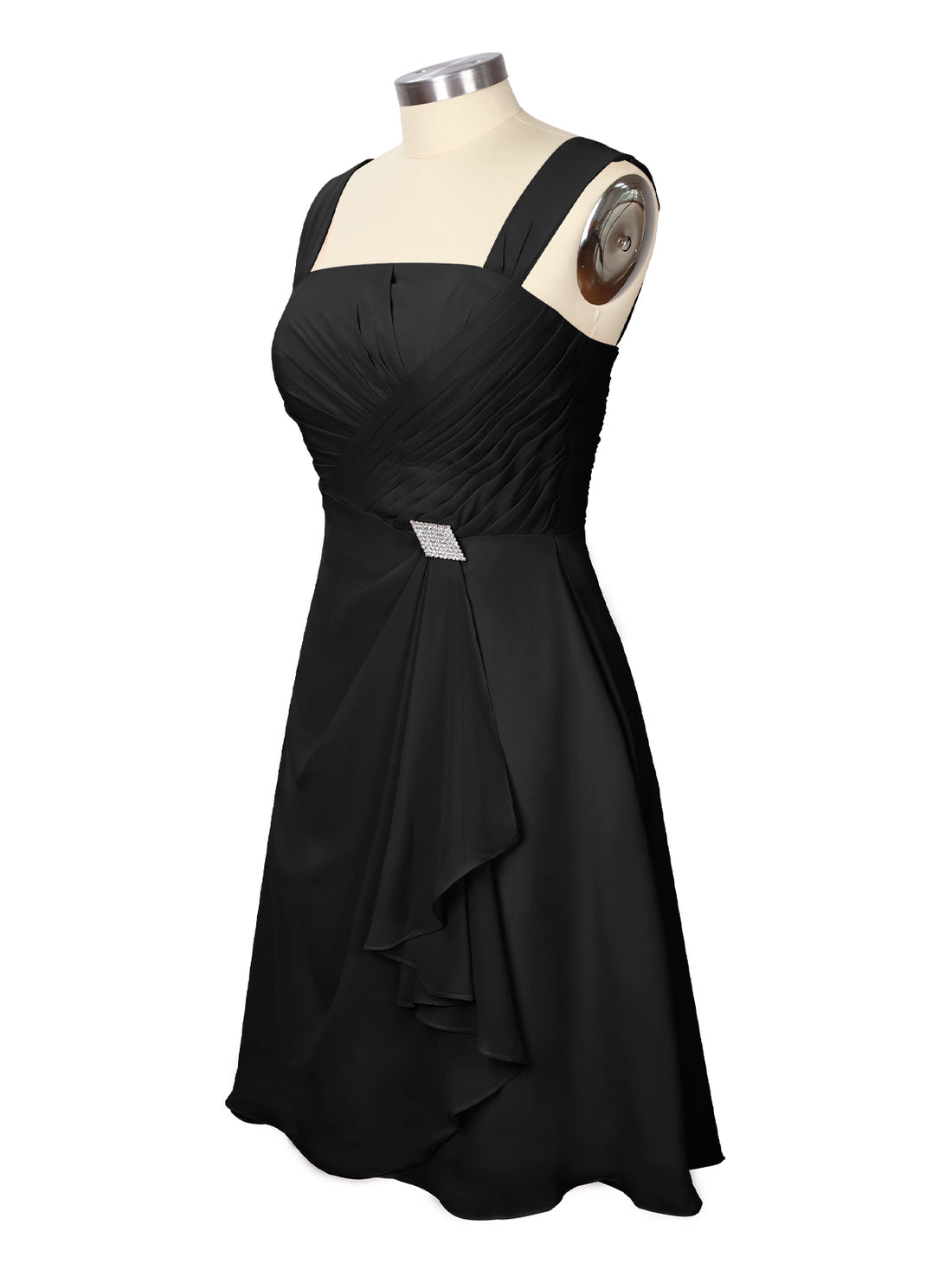 Ruched Chiffon Two-Piece Dress Set 