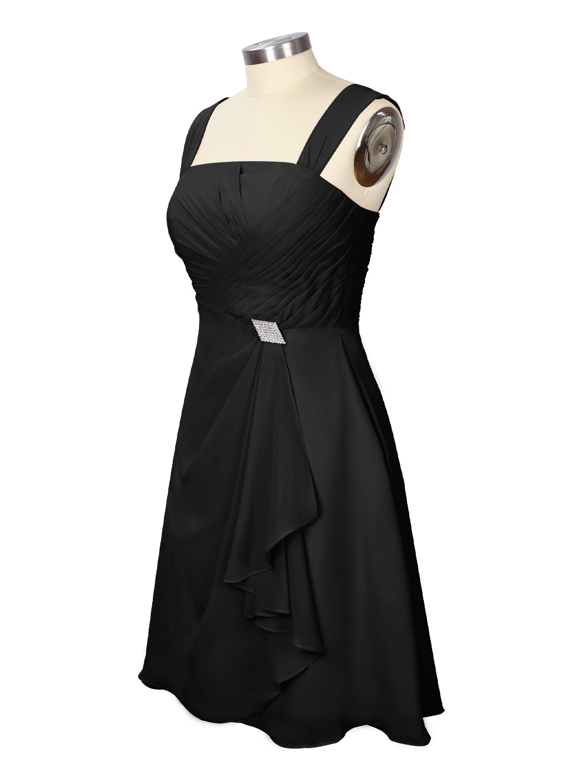Ruched Chiffon Two-Piece Dress Set 