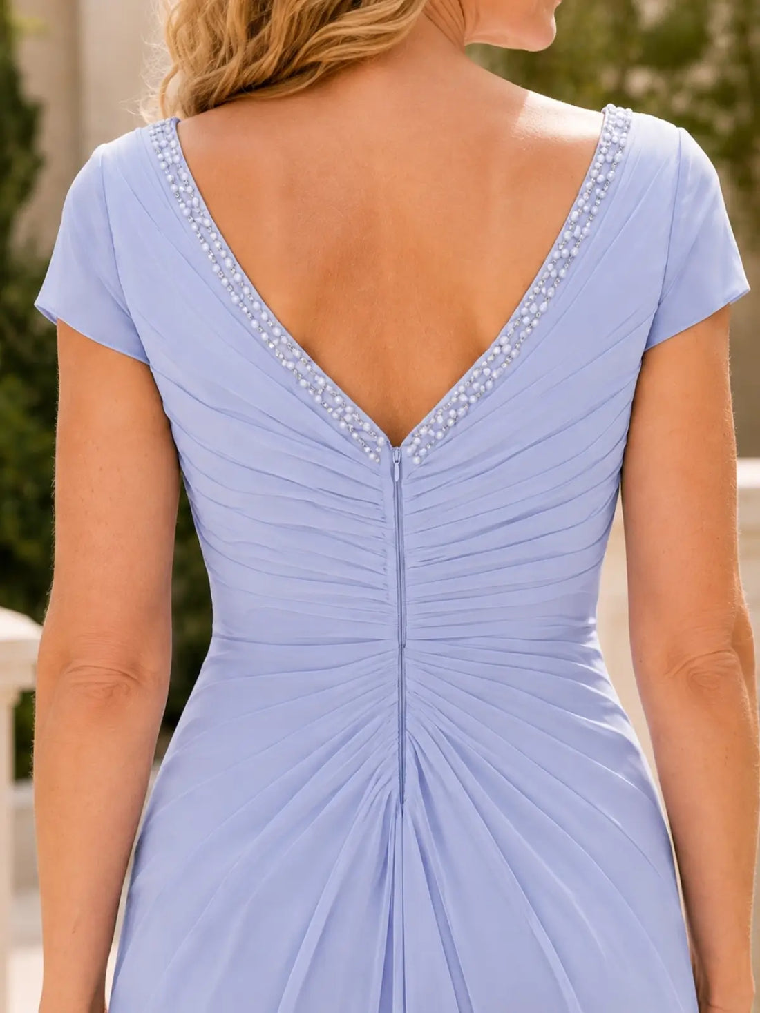 Chiffon Sheath Mother of the Bride Dress