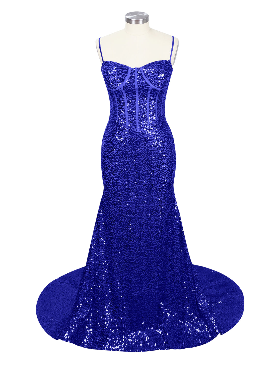 Spaghetti Sheath Prom Dress 