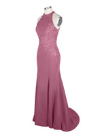 Halter Neckline Trumpet Dress 
