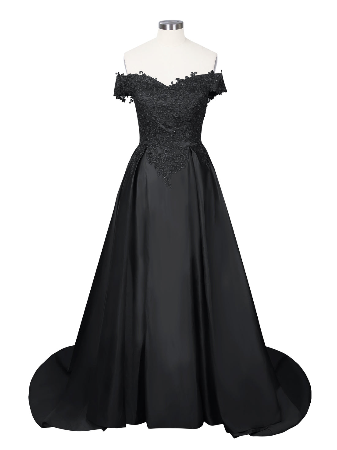 Applique Bodice Prom Dress 