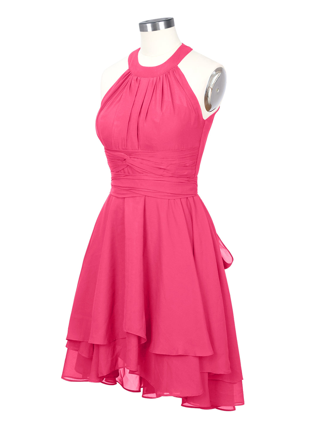 Halter Bridesmaid Dress #Hot Pink