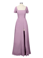 Flutter Sleeves Bridesmaid Dress 