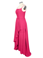 Spaghetti Asymmetrical Bridesmaid Dress 