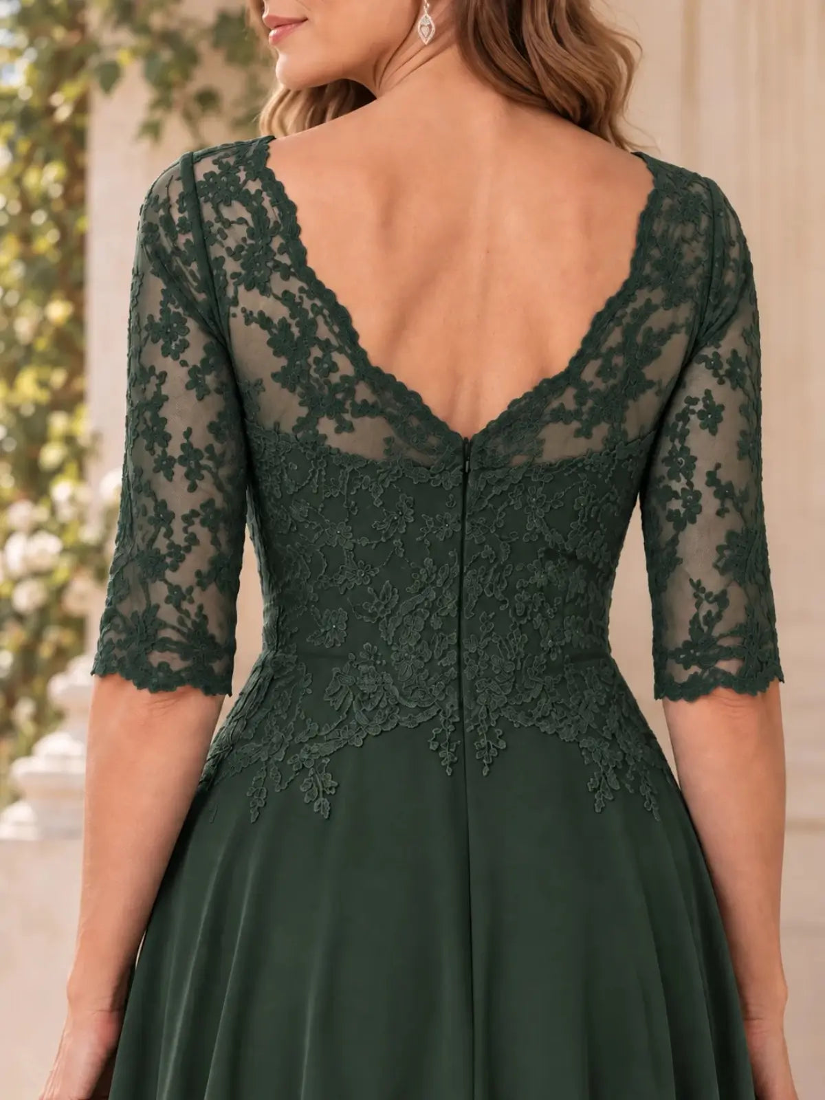 High-Low A-Line Mother of the Bride Dress
