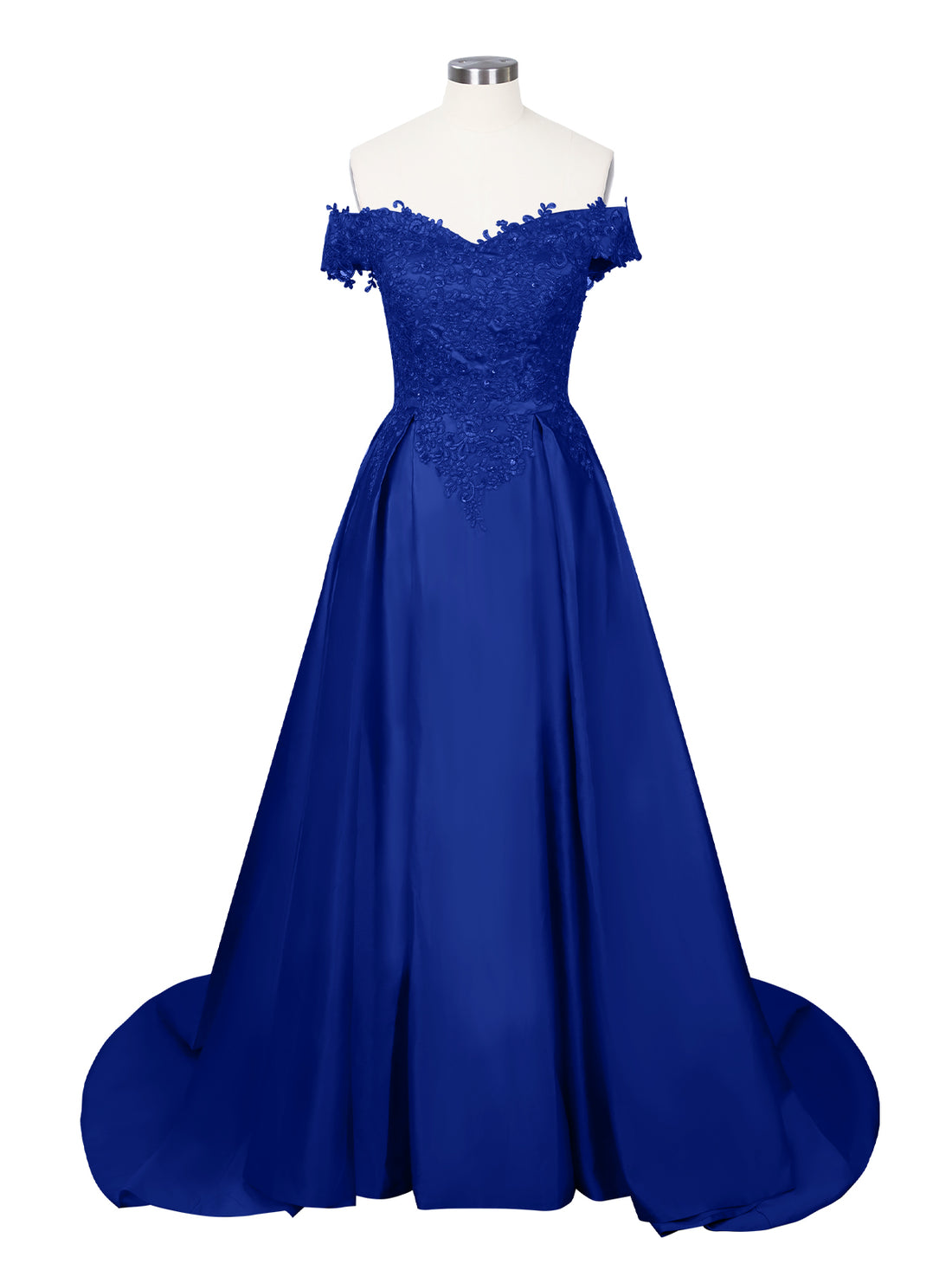 Applique Bodice Prom Dress 