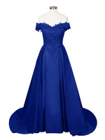 Applique Bodice Prom Dress 