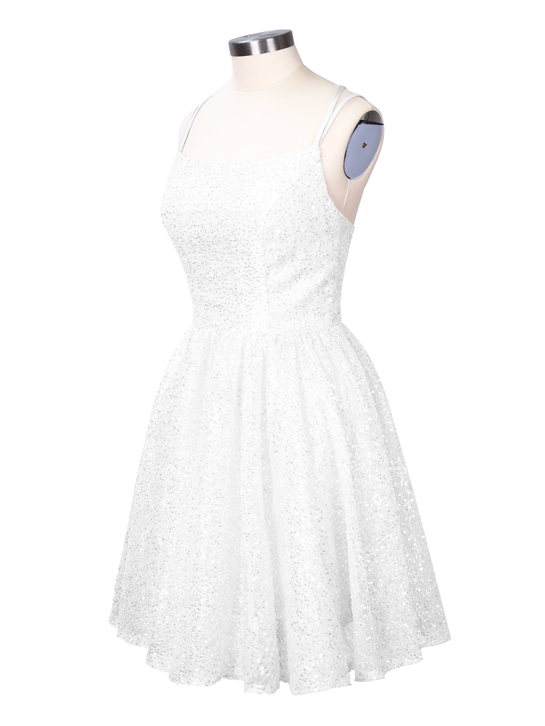 Sparkly Sequined A-line Mini Dress 