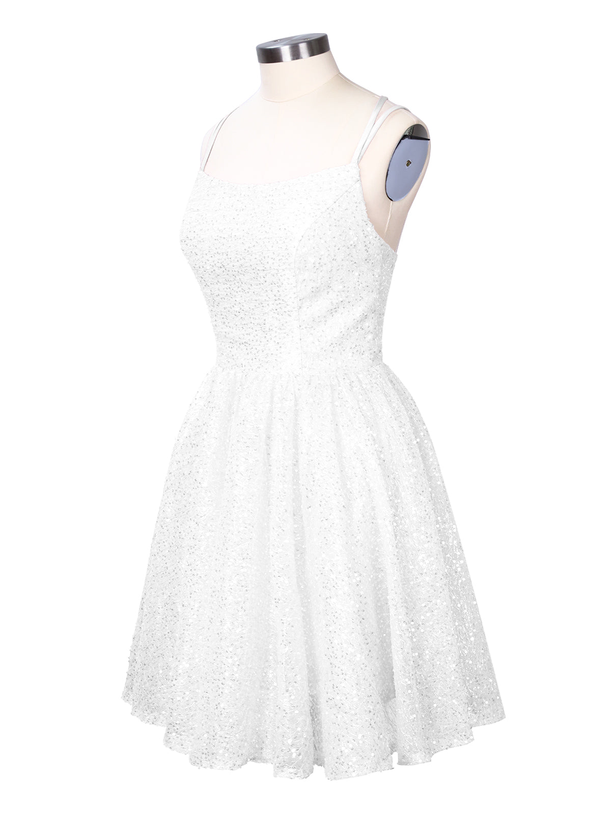 Sparkly Sequined A-line Mini Dress 