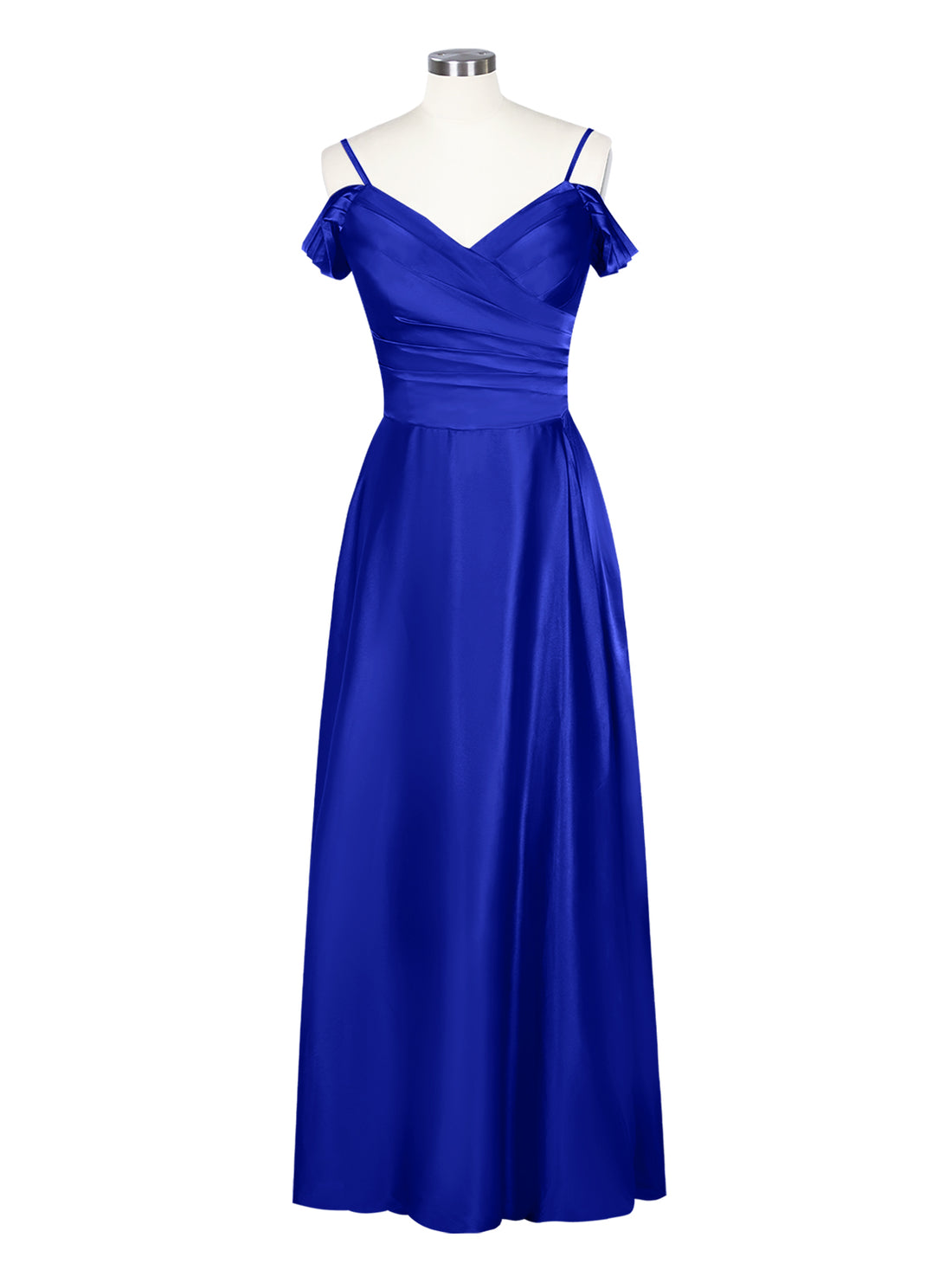 Silk-Like Pleated Prom Dress 