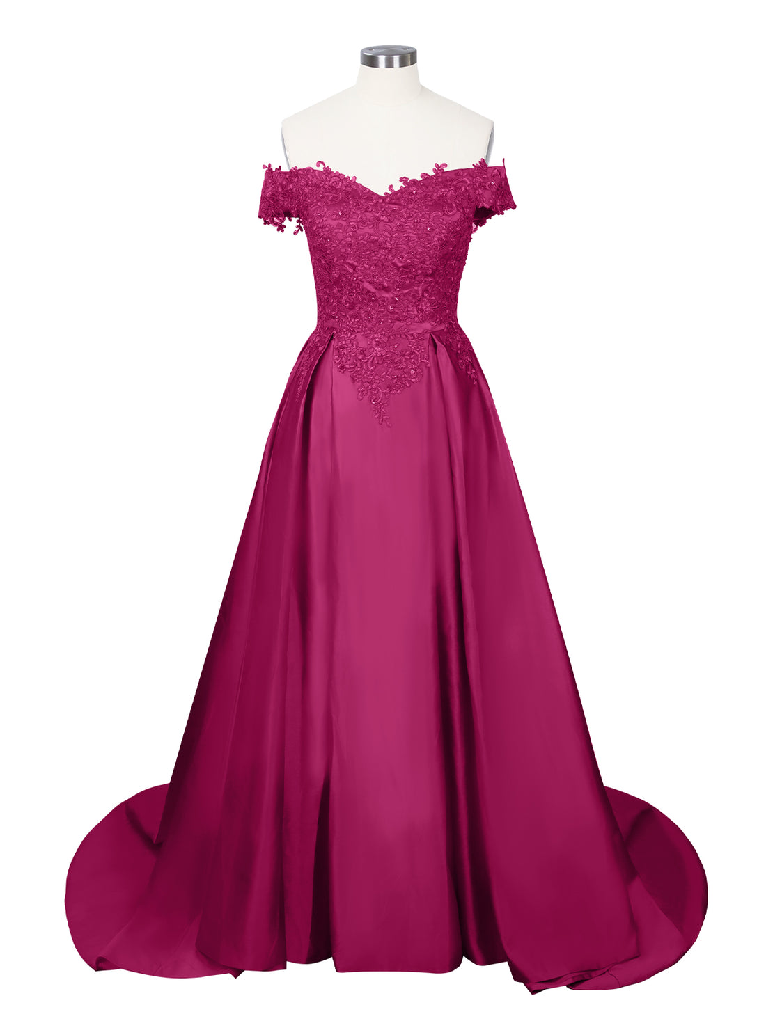 Applique Bodice Prom Dress 