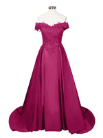 Applique Bodice Prom Dress 