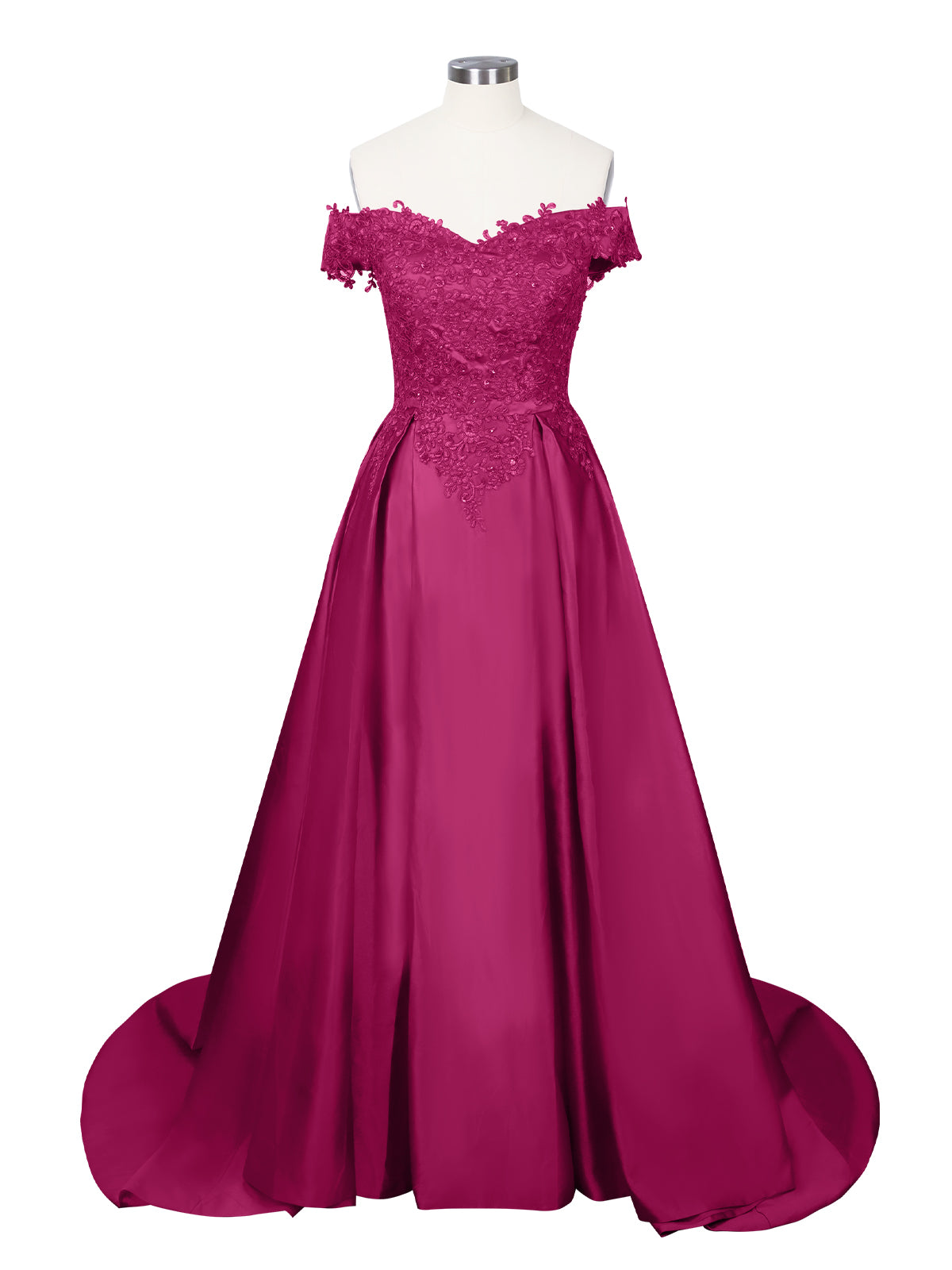Applique Bodice Prom Dress 