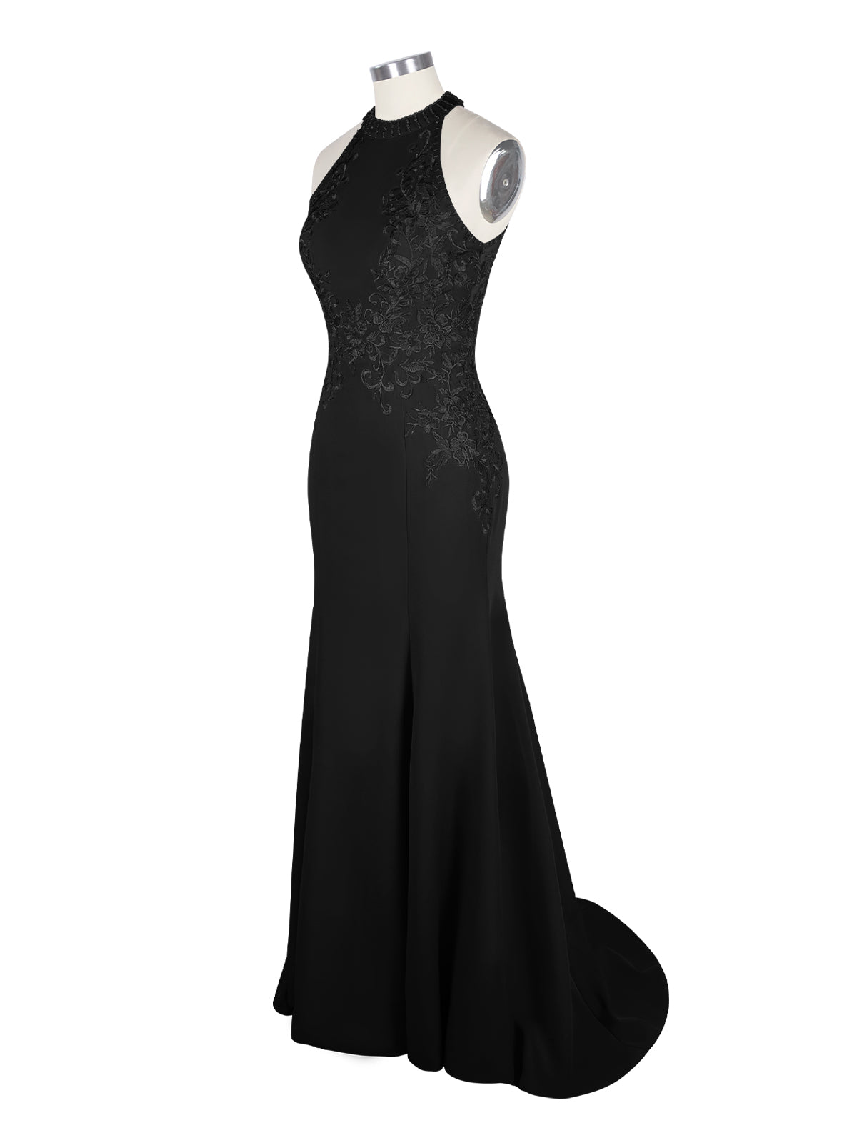 Halter Neckline Trumpet Dress 