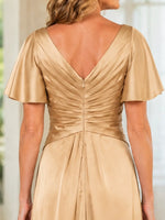 Silk-Like A-Line Mother of the Bride Dress