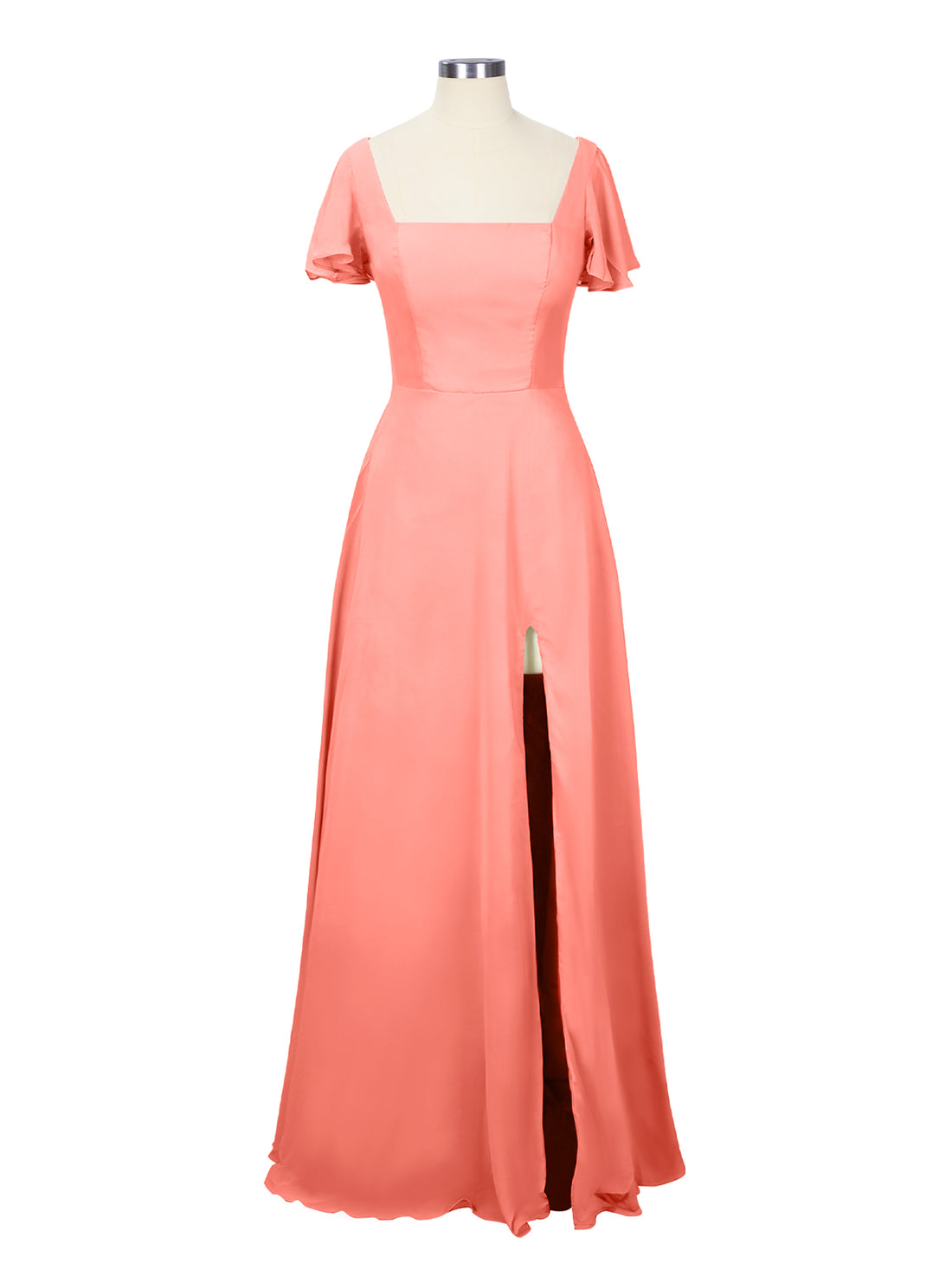Flutter Sleeves Bridesmaid Dress 