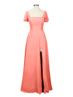 Flutter Sleeves Bridesmaid Dress 