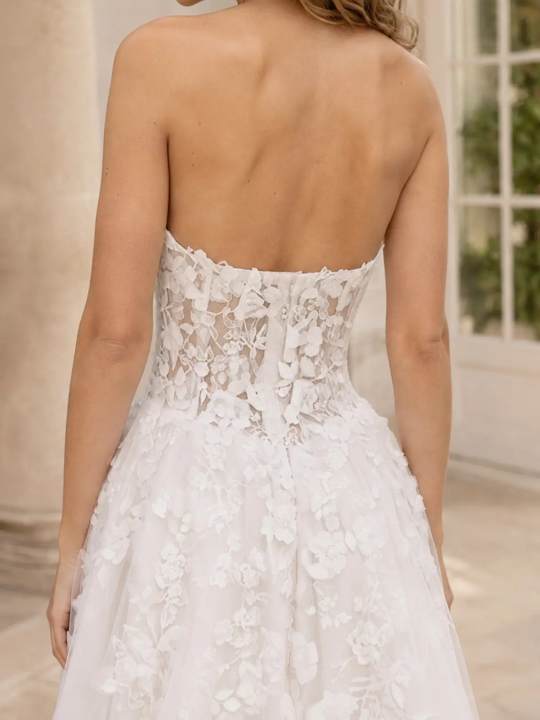 A-Line Wedding Dress with Corset Bodice