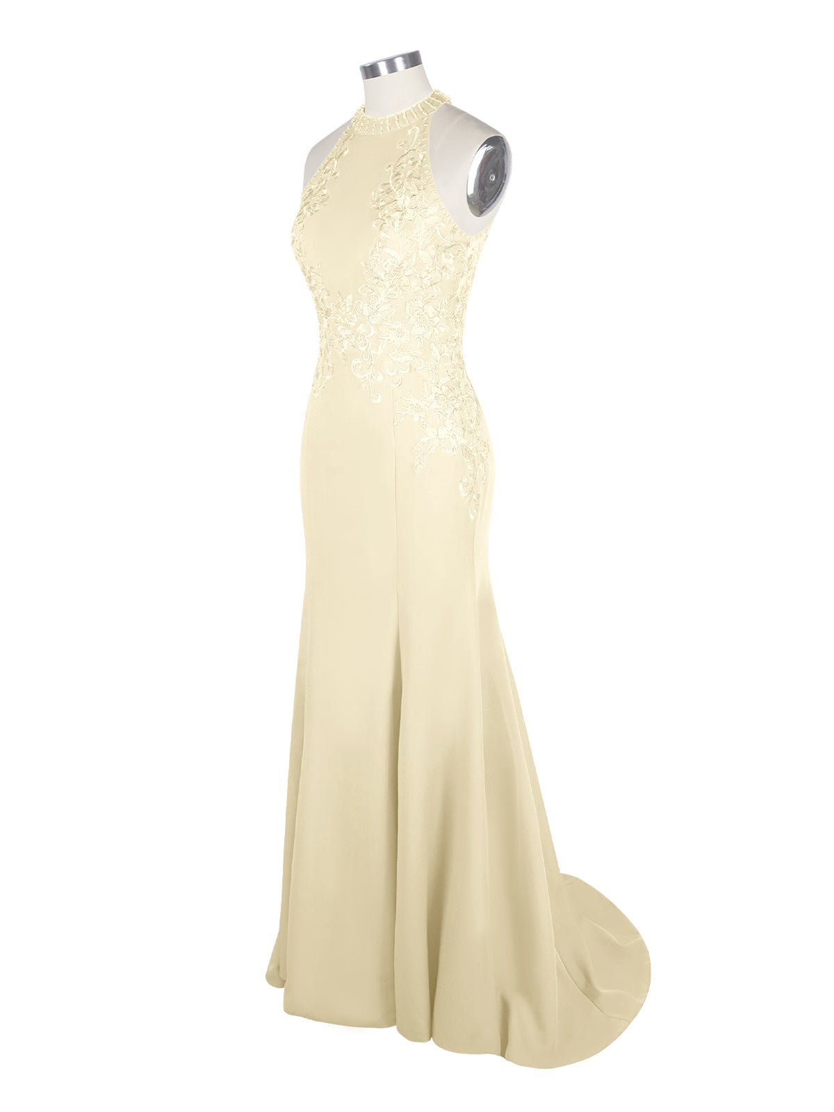 Halter Neckline Trumpet Dress 