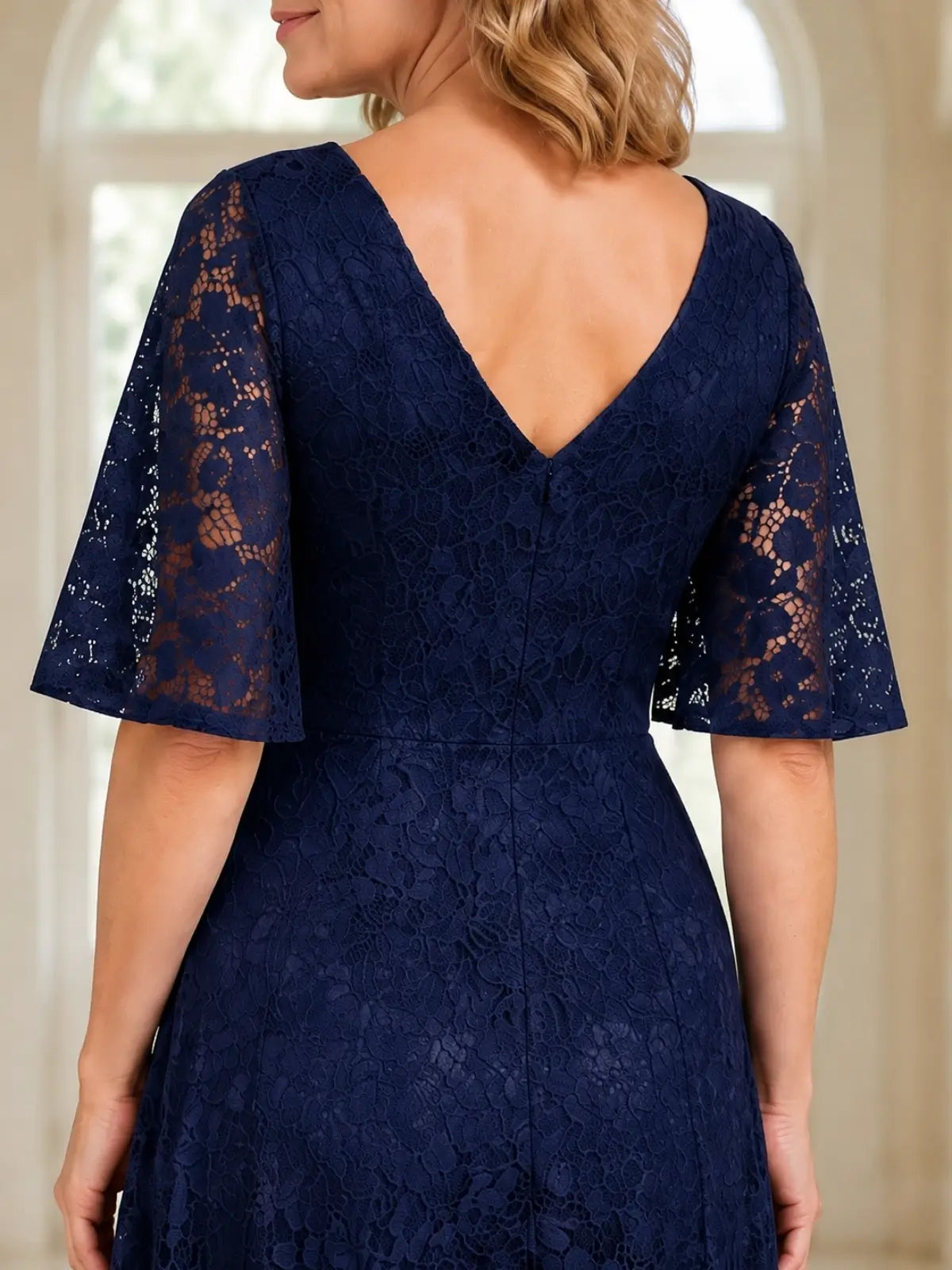 A-Line Lace Mother of the Bride Dress
