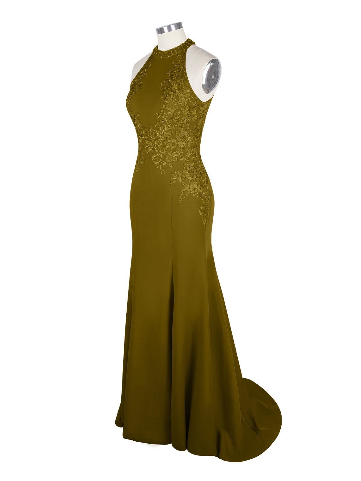 Halter Neckline Trumpet Dress 