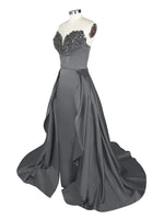 Strapless Sequin Prom Dress 