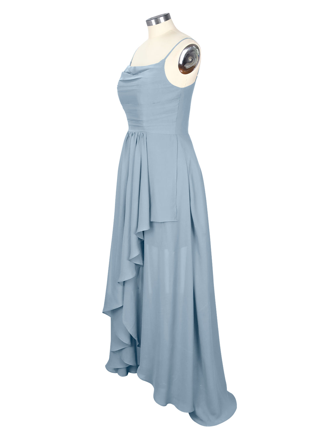 Spaghetti Asymmetrical Bridesmaid Dress 