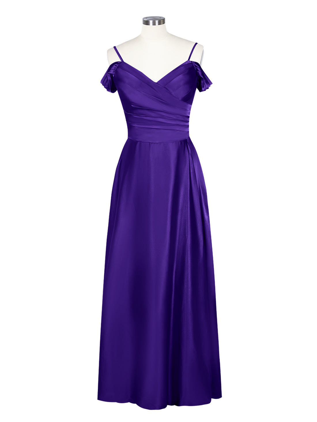 Silk-Like Pleated Prom Dress 