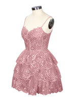 Sequin Appliques Mini Dress 