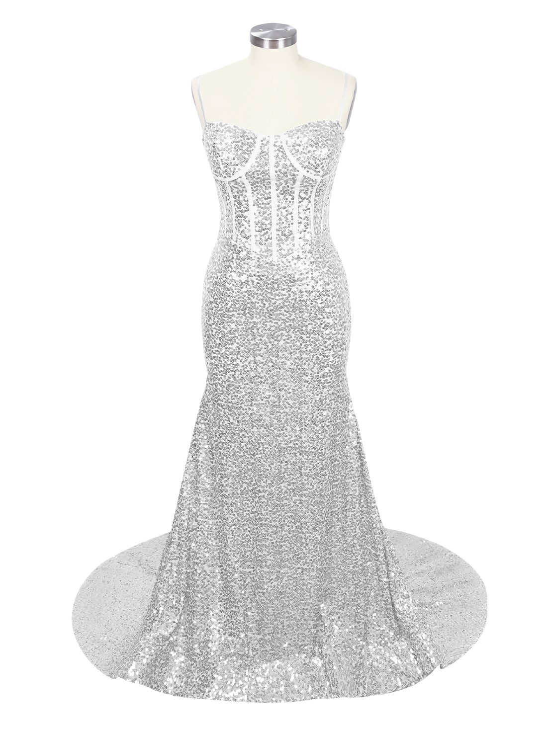 Spaghetti Sheath Prom Dress 