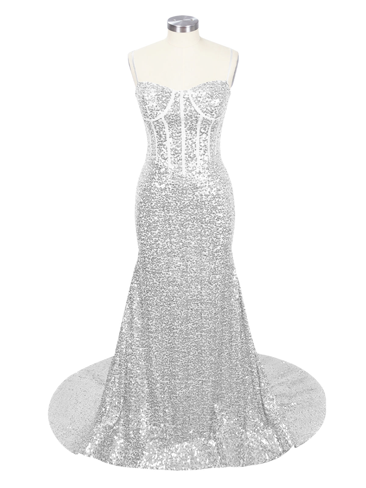 Spaghetti Sheath Prom Dress 