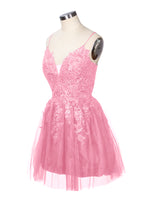 Applique Soft Tulle Mini Dress 
