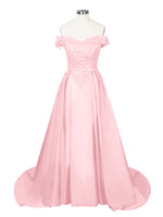 Applique Bodice Prom Dress 