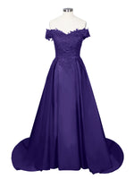 Applique Bodice Prom Dress 