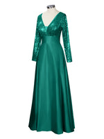 Long Sleeveless Sequin Prom Dress 