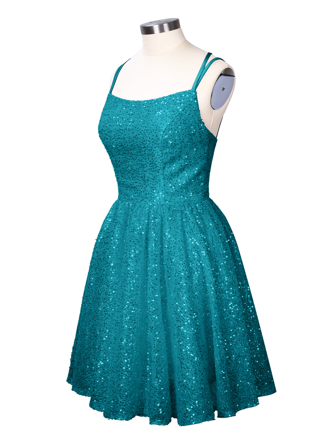 Sparkly Sequined A-line Mini Dress 