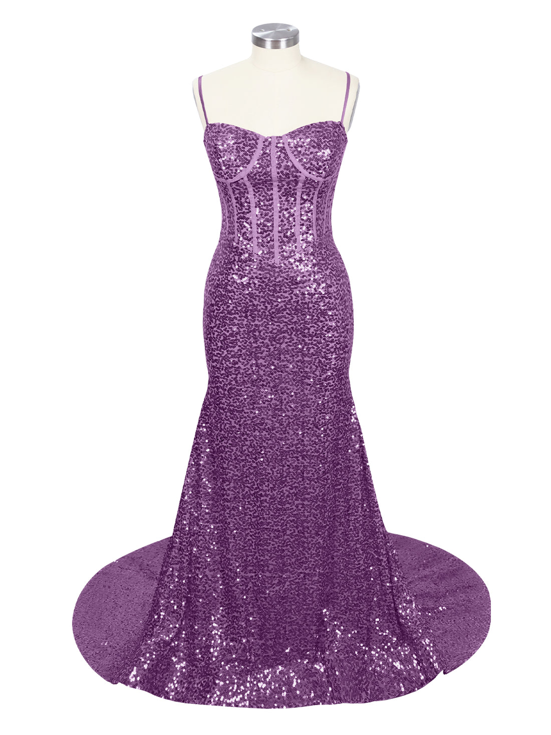 Spaghetti Sheath Prom Dress 